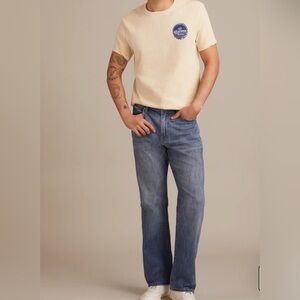 Lucky Brand Relaxed Straight Fit Blue Jeans 181